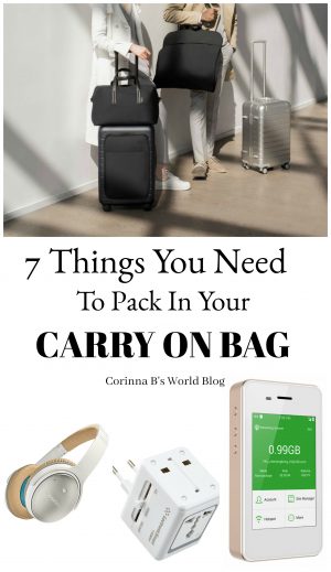 Here are 7 things you need to pack in your carry on for any international flight. Don't get stuck without them!